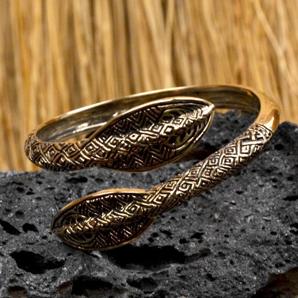 Wikinger Armreif Speerspitzen aus Bronze