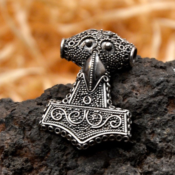 Wikinger Thorshammer Alvar aus Silber