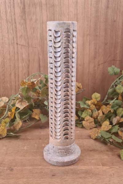 Räucherstäbchenhalter Säule aus Speckstein