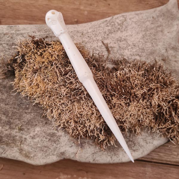 Wikinger Haar- und Gewandnadel Birka aus Knochen - Replik
