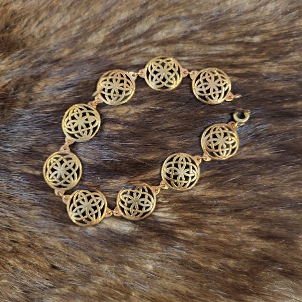 Mittelalter Armkette Keltenknoten aus Bronze