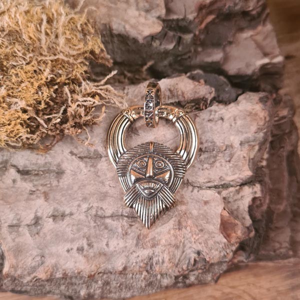 Wikinger Amulett Odin aus Bronze - Replik