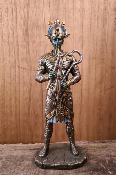 Osiris Ägyptischer Gott der Unterwelt - handbemalt