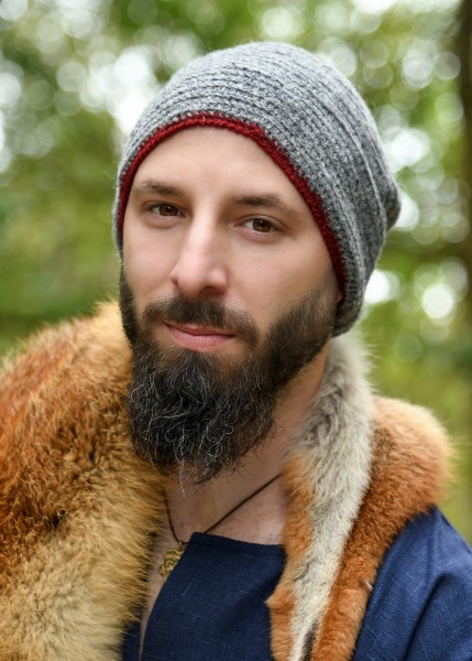 Wikinger Wollmütze zweifarbig