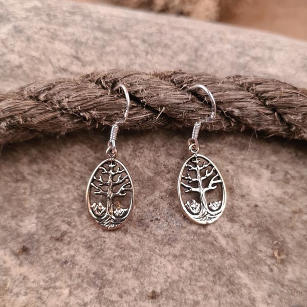 Ohrhänger Baum des Lebens aus Bronze