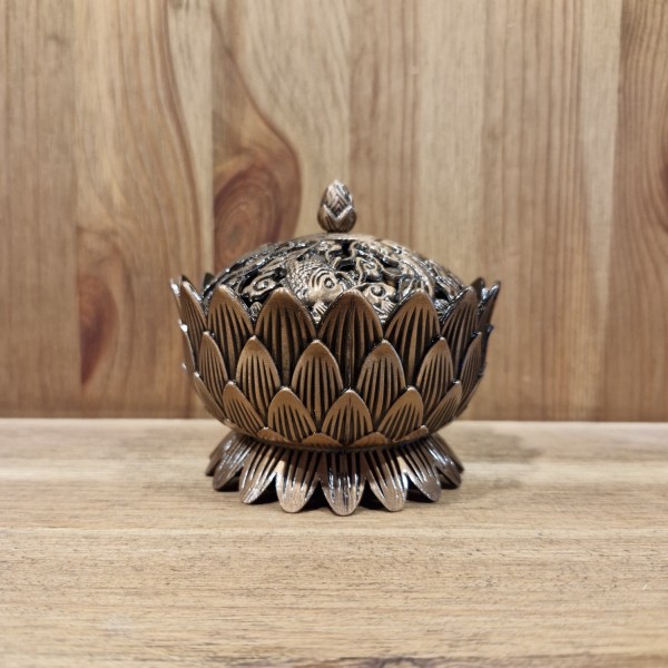 Räuchergefäss für Kräutermischungen aus Messing