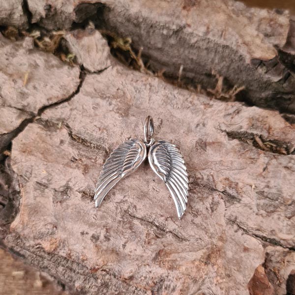 Anhänger Engelsflügel aus Silber