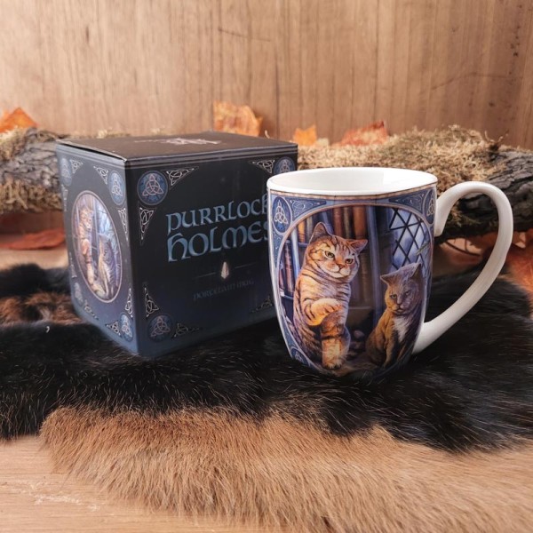 Lisa Parker Purrlock Holmes Katzen Tasse aus Porzellan