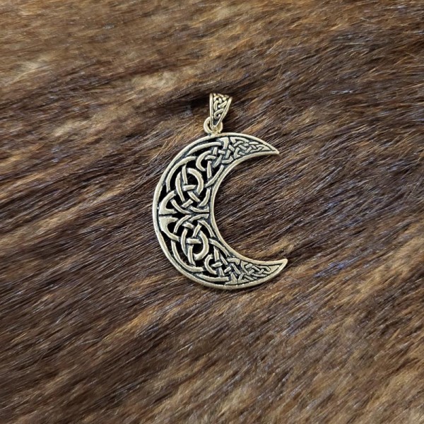 LARP Amulett Halbmond aus Bronze