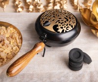 Tragegefäß mit Yggdrasil Motiv aus Metall Tragegefäß mit Yggdrasil Motiv aus Metall