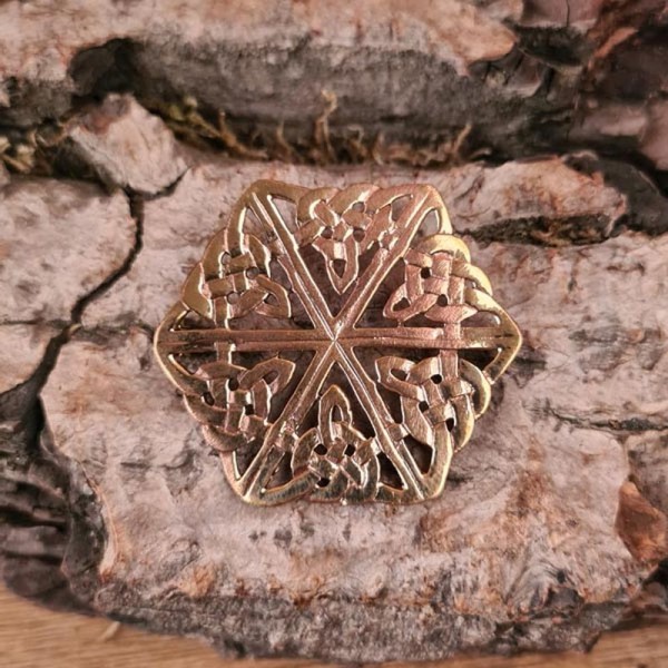 LARP Brosche Zwerg aus Bronze