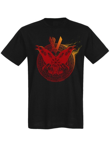 Vikings Flames T-Shirt schwarz