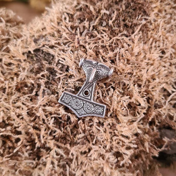 LARP Amulett Nordmann Hammer aus Silber