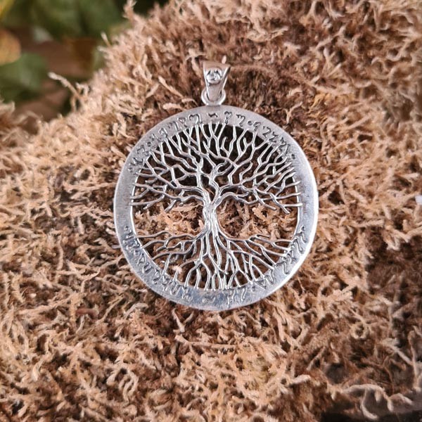Elben Amulett Weltenbaum aus Silber