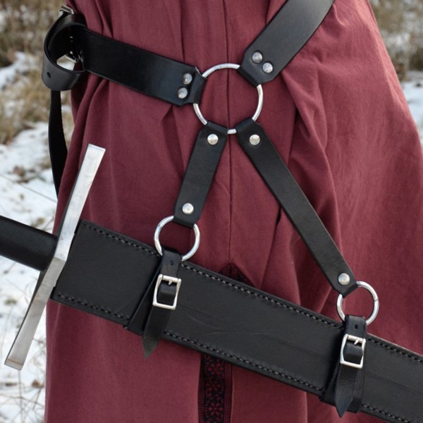 Mittelalter Schwertgürtel Krieger aus Leder