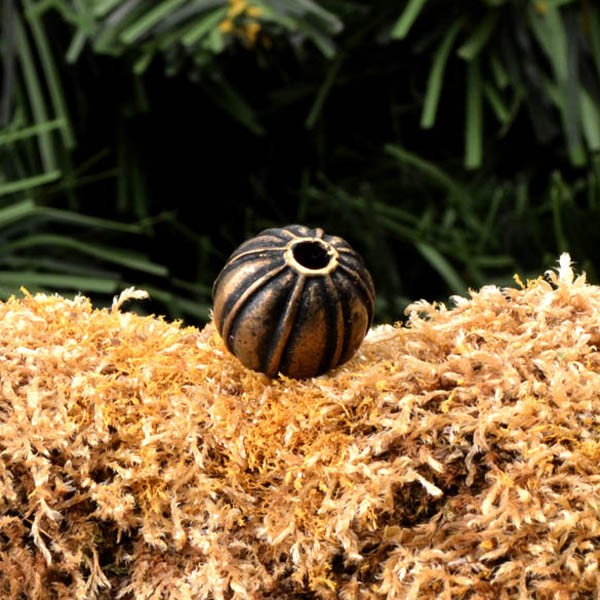 Wikinger Schmuckperle Gotland in Melonenform aus Bronze - Replik