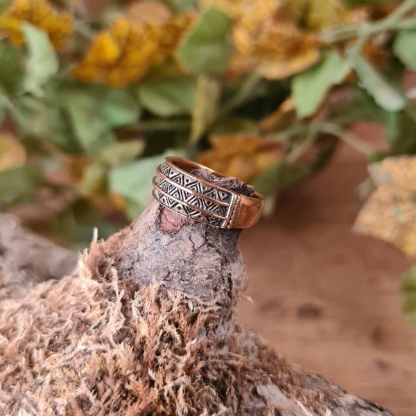 Wikinger Ring Grimhild aus Bronze