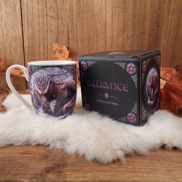 Lisa Parker Porzellan Tasse Wolf und Drache