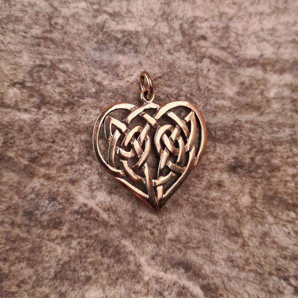 Amulett Kelten Herz aus Bronze