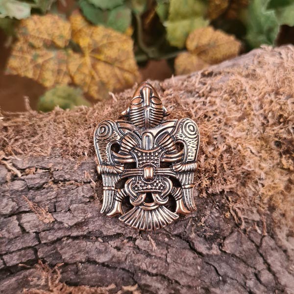 Wikinger Amulett Völundr aus Uppakra aus Bronze
