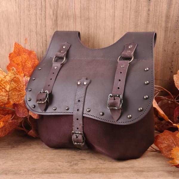 Große LARP Gürteltasche aus Leder