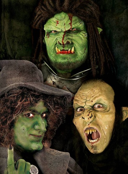 Monster Profi Make-Up für LARP Halloween und Fasching