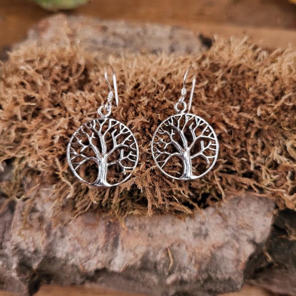 Ohrhänger Keltische Eiche aus 925er Sterling Silber