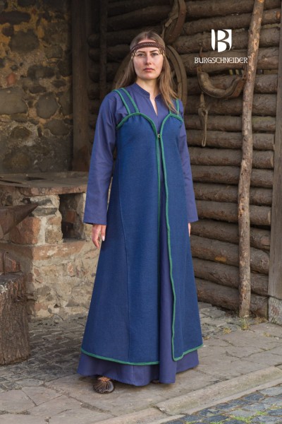 Kiewer Rus Schürzenkleid blau/grün