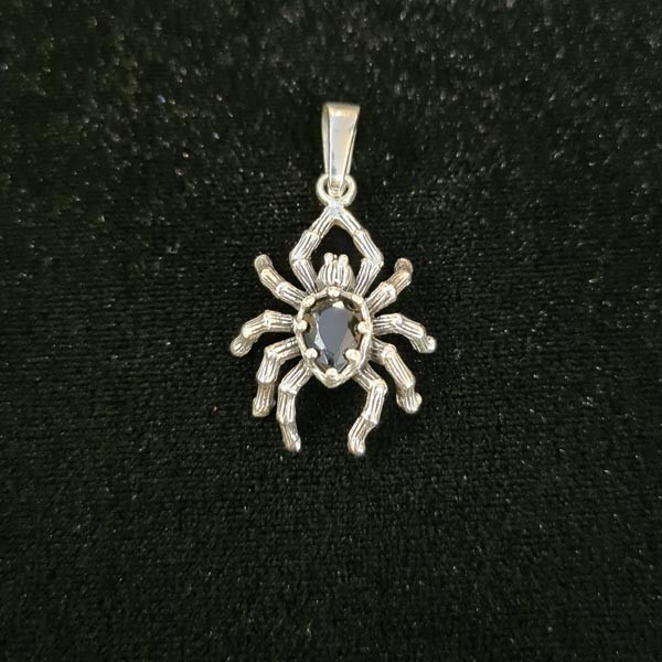 Anhänger Kristallspinne aus Silber