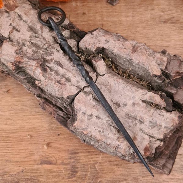 Wikinger Gewandnadel aus Stahl handgeschmiedet - Replik