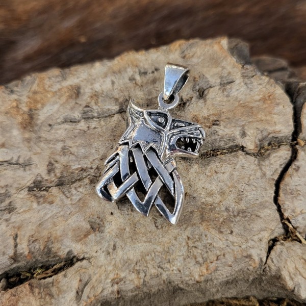 Wikinger Amulett Fenriswolf aus Silber