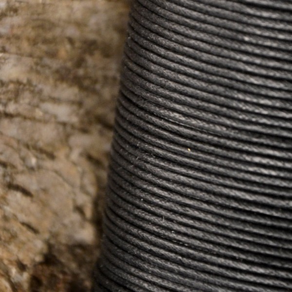 Baumwollband 1 mm Stärke gewachst & gekordelt