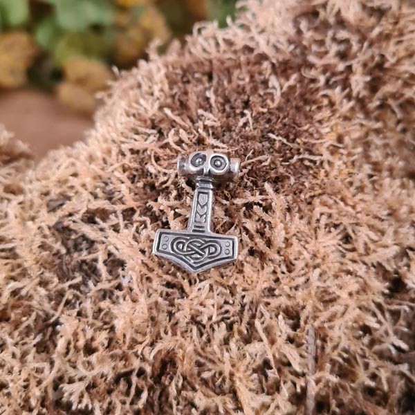 Thors Hammer Anhänger Thorfinn aus Silber