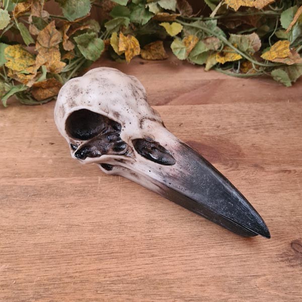 Gothic Schatulle Rabenschädel - handbemalt