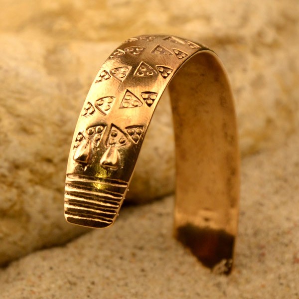 Frühmittelalter Armreif aus Bronze - Replik