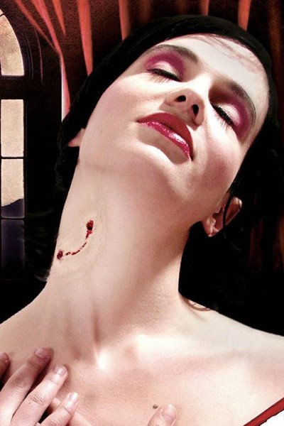 Vampirbiss Latexapplikation für LARP, Halloween und Fasching