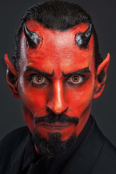 Teufel Profi Make-Up für LARP Halloween und Fasching