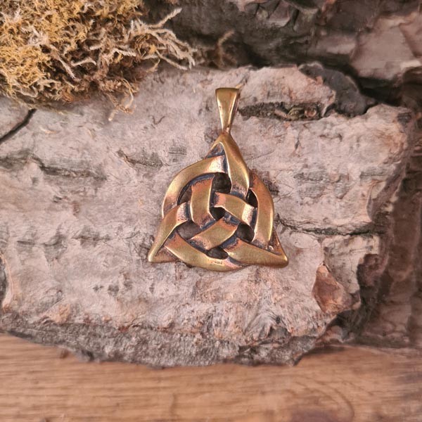 Kelten Amulett Triquetra aus Bronze