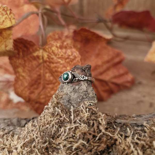 Elbenring mit Stein aus Silber