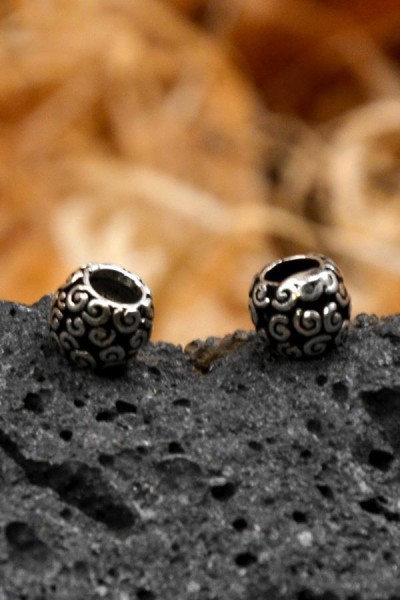 Wikinger Bart & Schmuckperle Asmund aus Silber