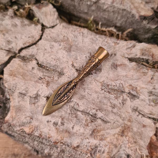 Wikinger Amulett Speerspitze aus Bronze