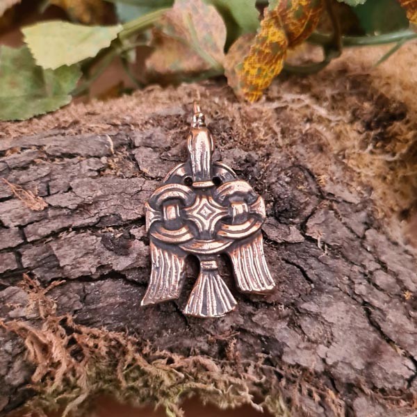 Rus Amulett Rabe im Borre-Stil aus Bronze