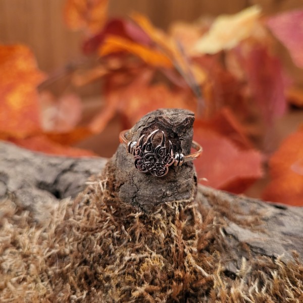 Silbering Wolfspfote