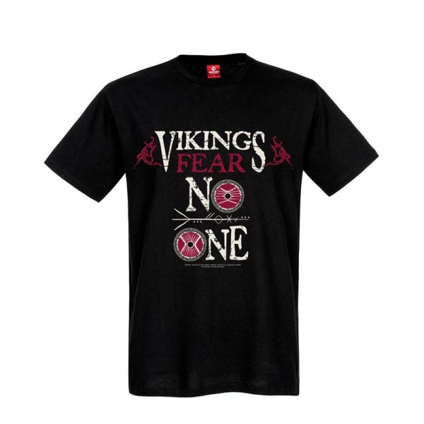 Vikings Valhalla T-Shirt Vikings Fear No One schwarz