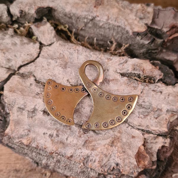 Frühmittelalter Amulett Axtblätter aus Bronze