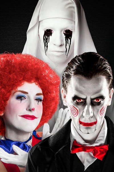 Weiß Profi Make-Up für LARP Fasching und Halloween