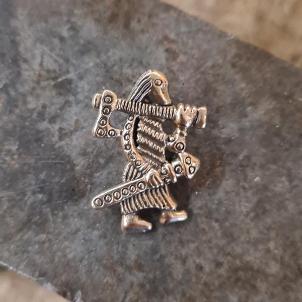 Amulett Wikinger Krieger Klahammar aus Bronze - Replik