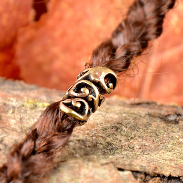 LARP Haar & Schmuckperle Ranken aus Bronze