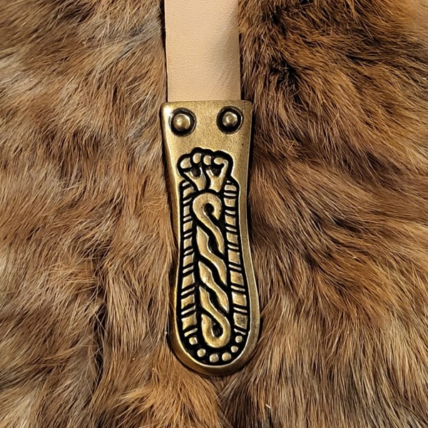 Alamannen Riemenende für 3 cm Gürtel