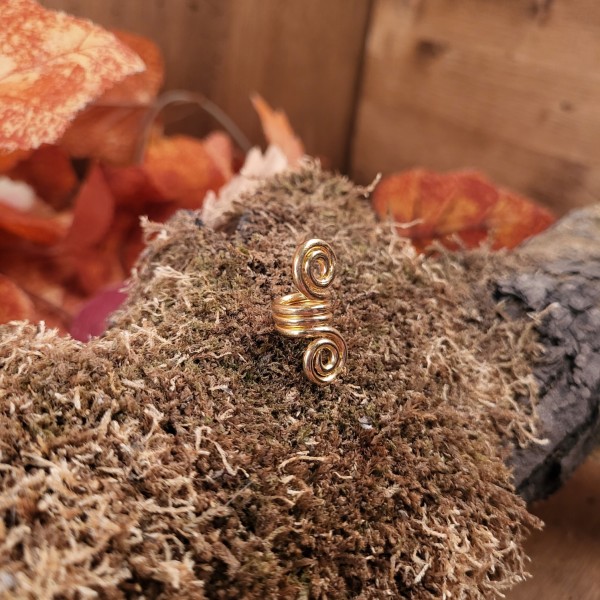LARP Haarperle Spirale aus Bronze